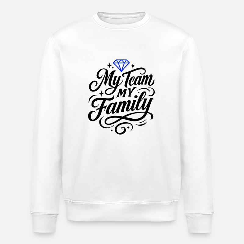 Mon équipe, ma famille - Sweat bio ROLLER Stanley/Stella Unisexe - blanc