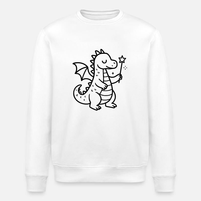 Dragon dessin - Sweat bio ROLLER Stanley/Stella Unisexe - blanc