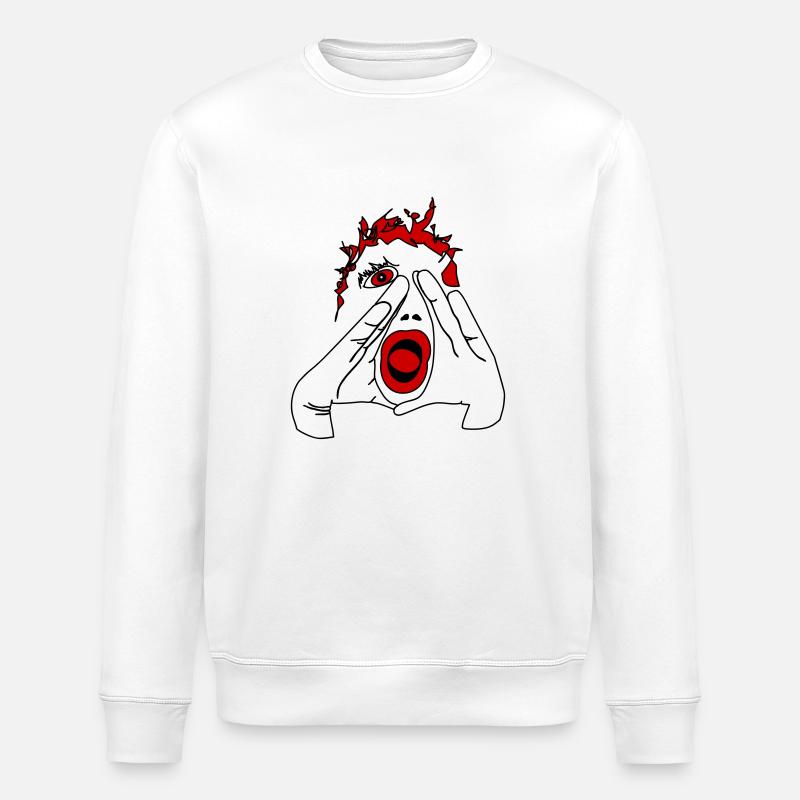 Pouvez-vous m'entendre? - Sweat bio ROLLER Stanley/Stella Unisexe - blanc