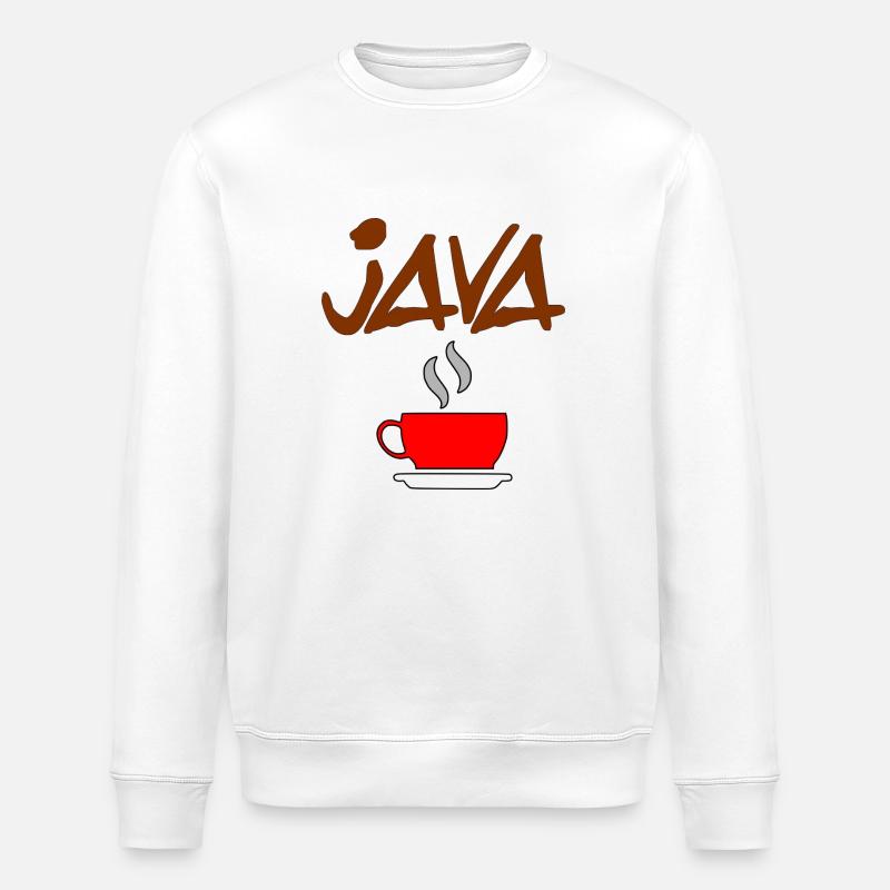 café java - Sweat bio ROLLER Stanley/Stella Unisexe - blanc