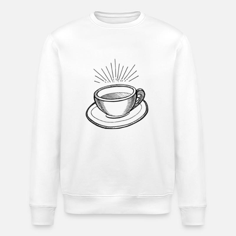 Kaffetassen Design - Stanley/Stella Unisex Bio-Sweatshirt ROLLER - Weiß