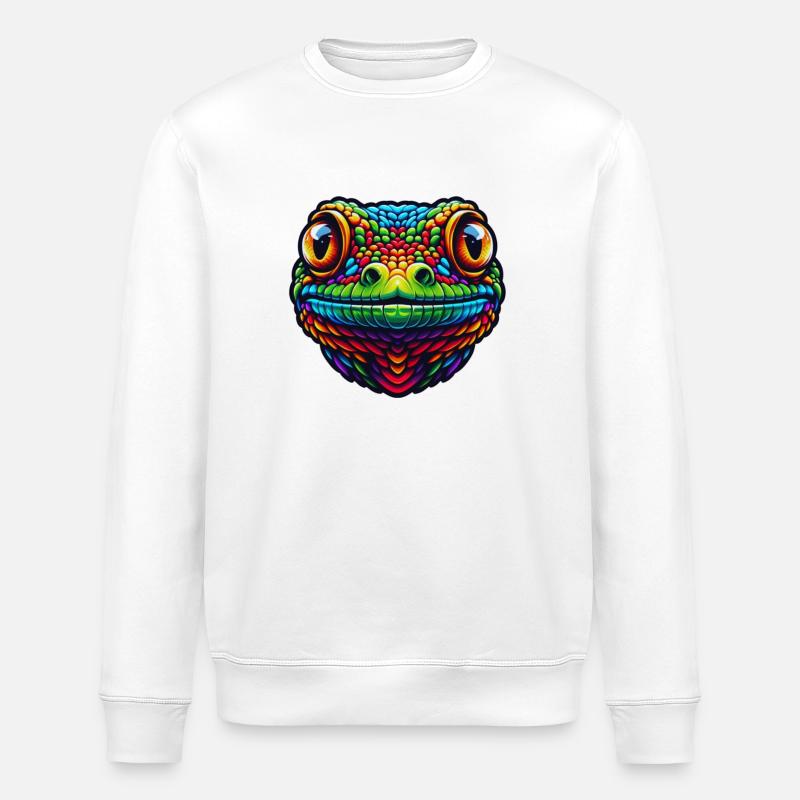 gecko - Sweat bio ROLLER Stanley/Stella Unisexe - blanc