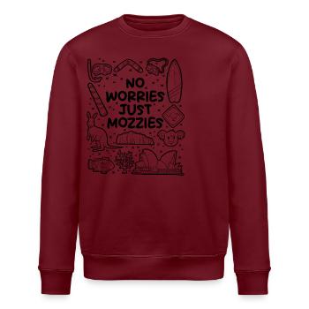Kein Stress – nur Mücken - Stanley/Stella Unisex Bio-Sweatshirt ROLLER - Weiß - Vorne - Nik (191cm)