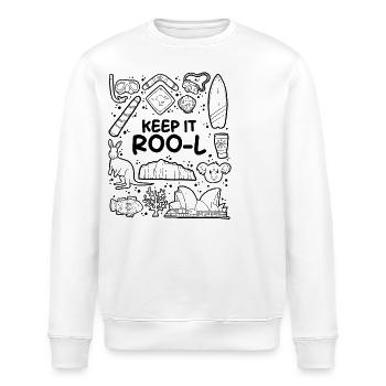 Keep it roo-l - Stanley/Stella ROLLER Unisex Organic Sweatshirt - white - Front - Nik (191cm)