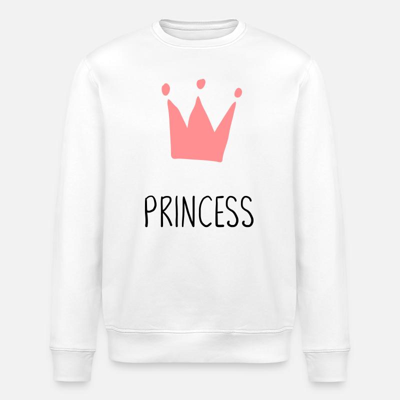 Cadeau couronne princesse princesse - Sweat bio ROLLER Stanley/Stella Unisexe - blanc