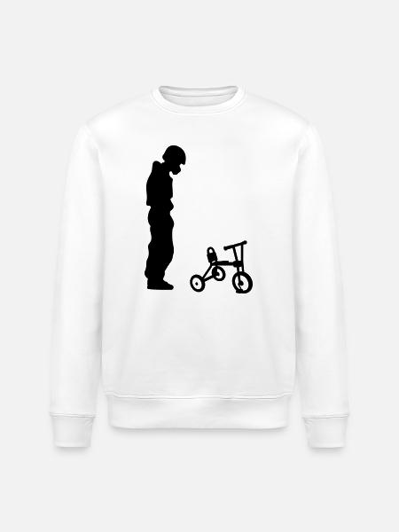 biker - Stanley/Stella ROLLER Unisex Organic Sweatshirt - white
