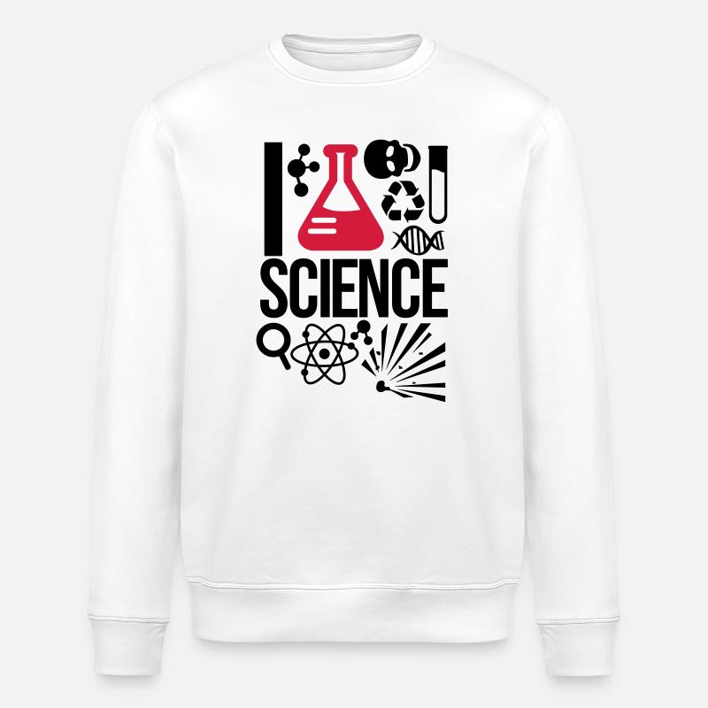 Wissenschaft - Stanley/Stella Unisex Bio-Sweatshirt ROLLER - Weiß