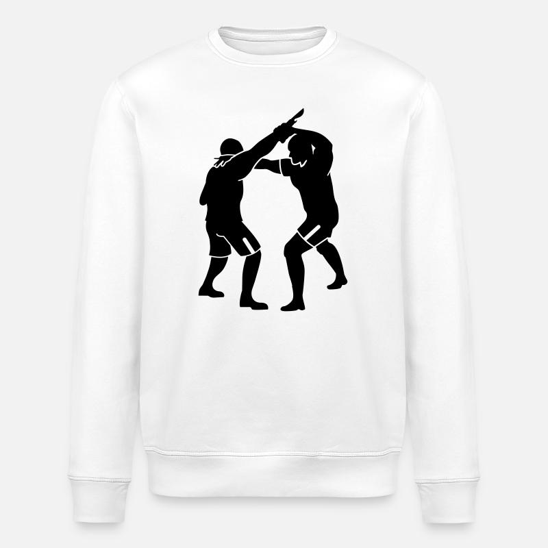 krav maga - Sweat bio ROLLER Stanley/Stella Unisexe - blanc