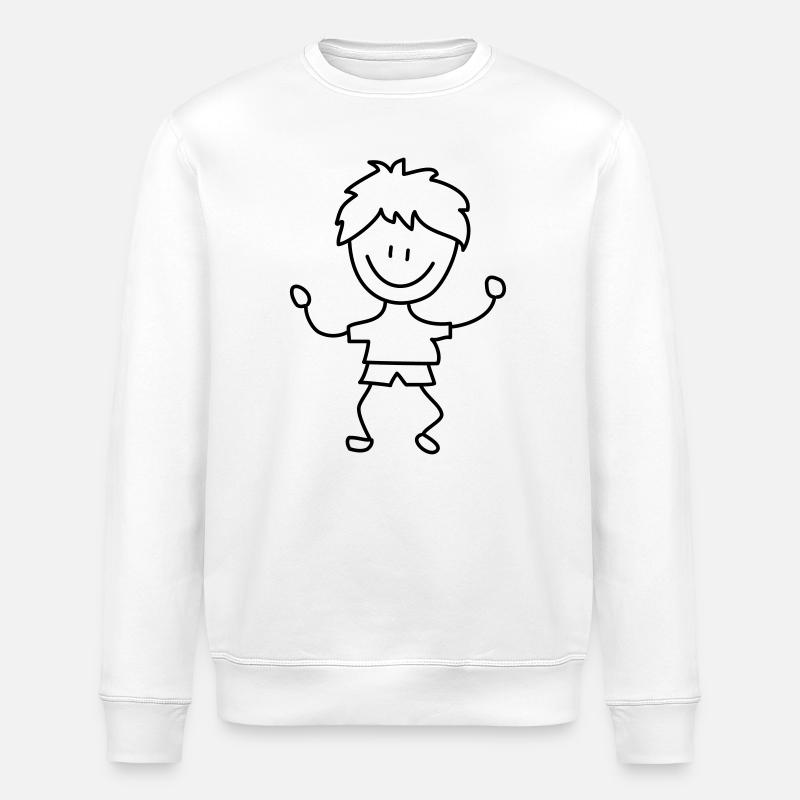 kind junge kindergarten - Stanley/Stella Unisex Bio-Sweatshirt ROLLER - Weiß