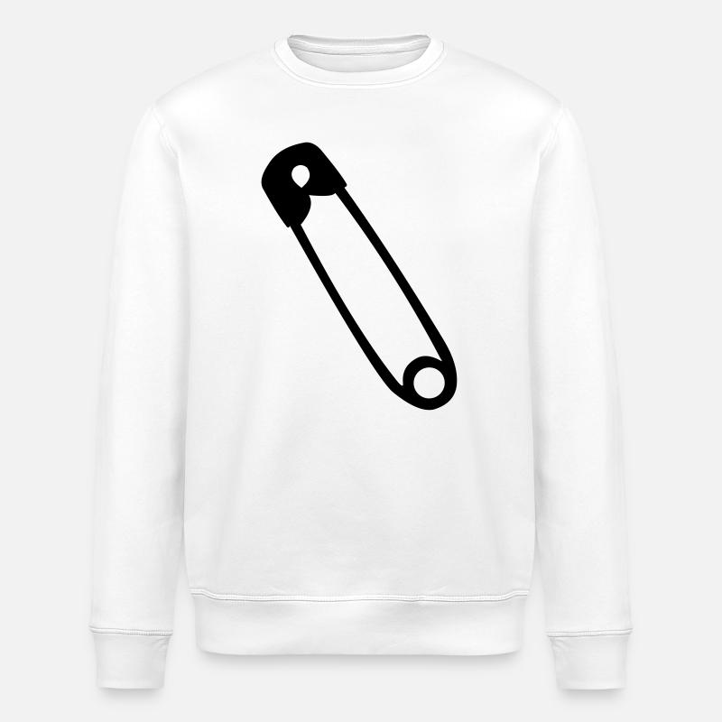 Sicherheitsnadel - Stanley/Stella Unisex Bio-Sweatshirt ROLLER - Weiß