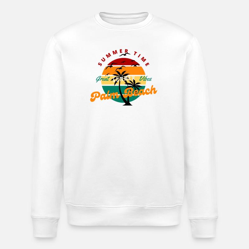 Great Summer - Stanley/Stella Unisex Bio-Sweatshirt ROLLER - Weiß