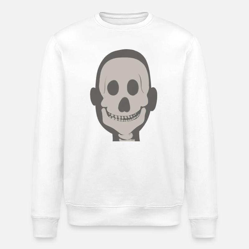 Freundliches Gesicht im Röntgenblick - Stanley/Stella Unisex Bio-Sweatshirt ROLLER - Weiß