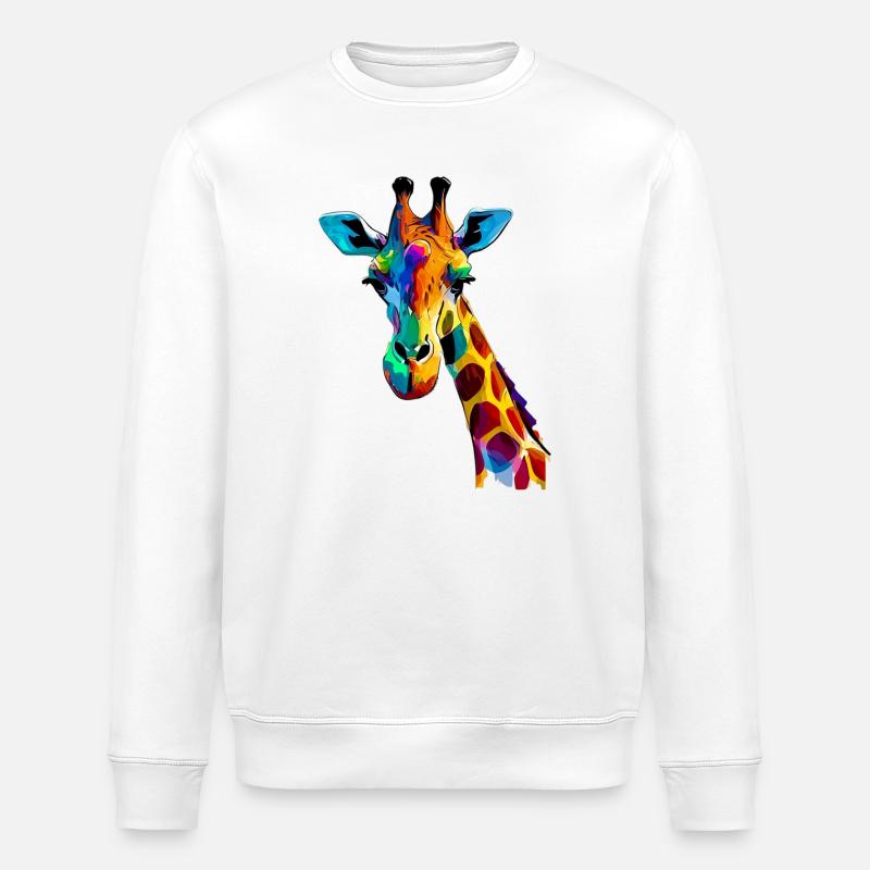 Giraffe - Stanley/Stella Unisex Bio-Sweatshirt ROLLER - Weiß