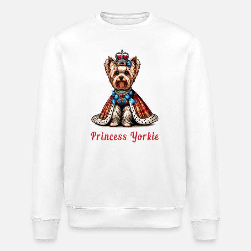 Princesse Yorkshire Terrier - Sweat bio ROLLER Stanley/Stella Unisexe - blanc