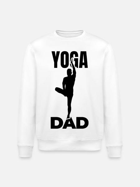 Yoga Papa - Stanley/Stella Unisex Bio-Sweatshirt ROLLER - Weiß