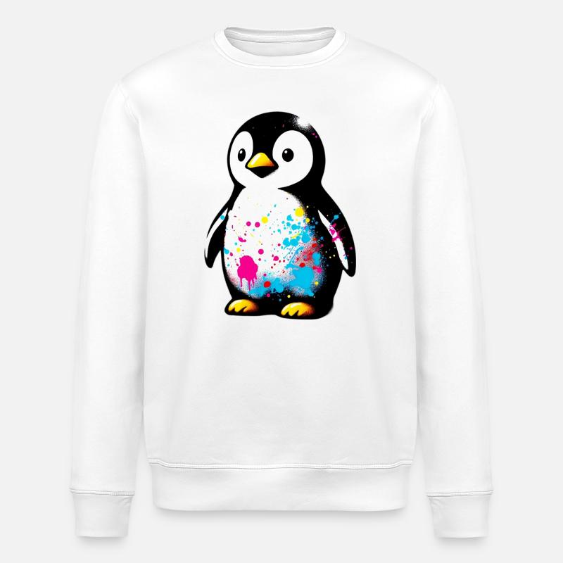 Pinguin - Stanley/Stella Unisex Bio-Sweatshirt ROLLER - Weiß