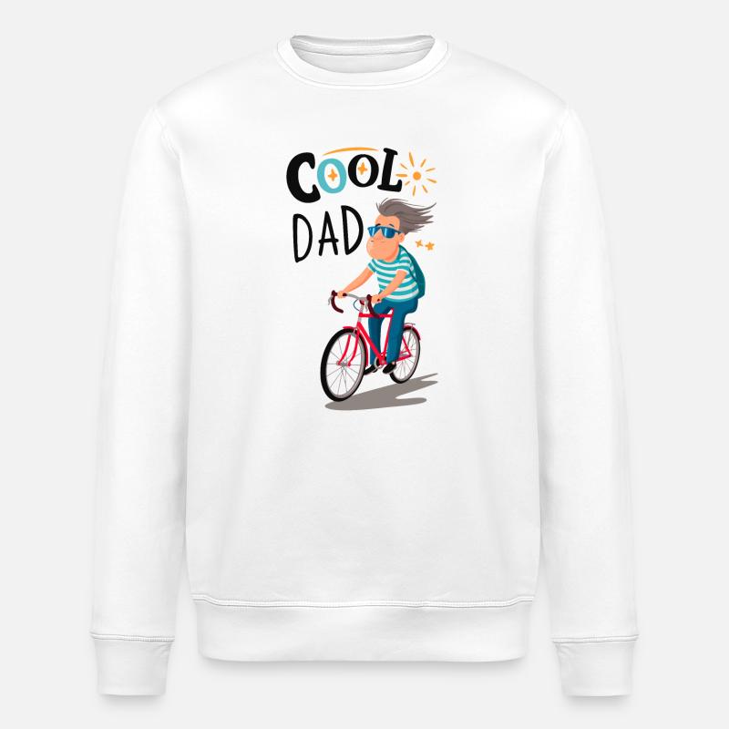 Cool Dad Cyclisme - Sweat bio ROLLER Stanley/Stella Unisexe - blanc