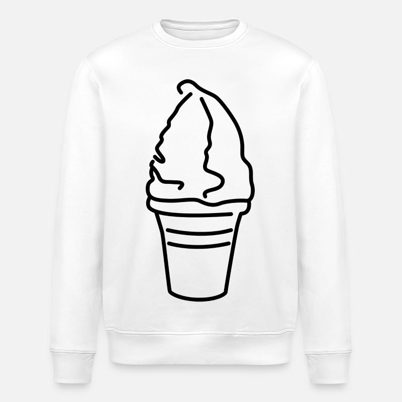 Eiscreme - Stanley/Stella Unisex Bio-Sweatshirt ROLLER - Weiß