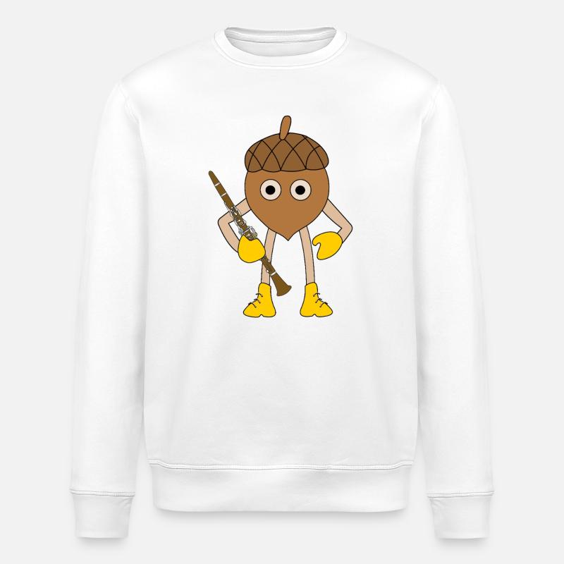 Klarinetten-Sattel - Stanley/Stella Unisex Bio-Sweatshirt ROLLER - Weiß