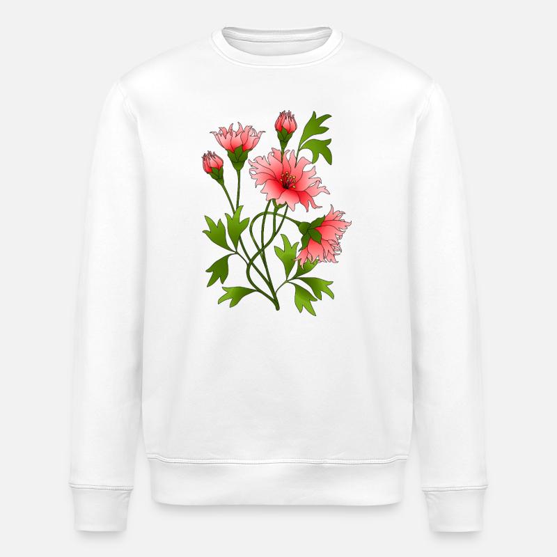 Fleur - Sweat bio ROLLER Stanley/Stella Unisexe - blanc
