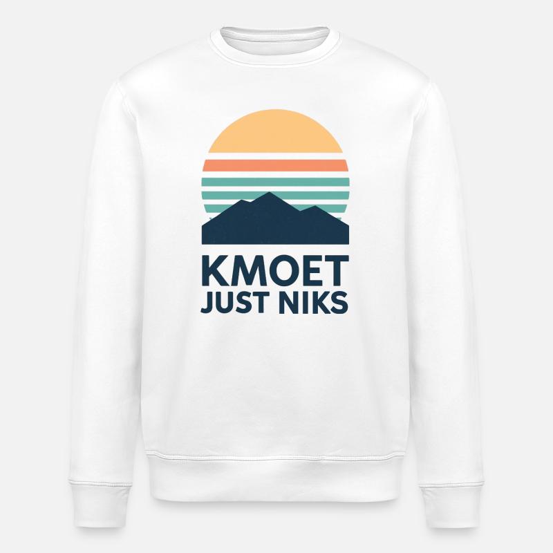 Kmoet just nothing, Dialecte anversois Chemises - Sweat bio ROLLER Stanley/Stella Unisexe - blanc
