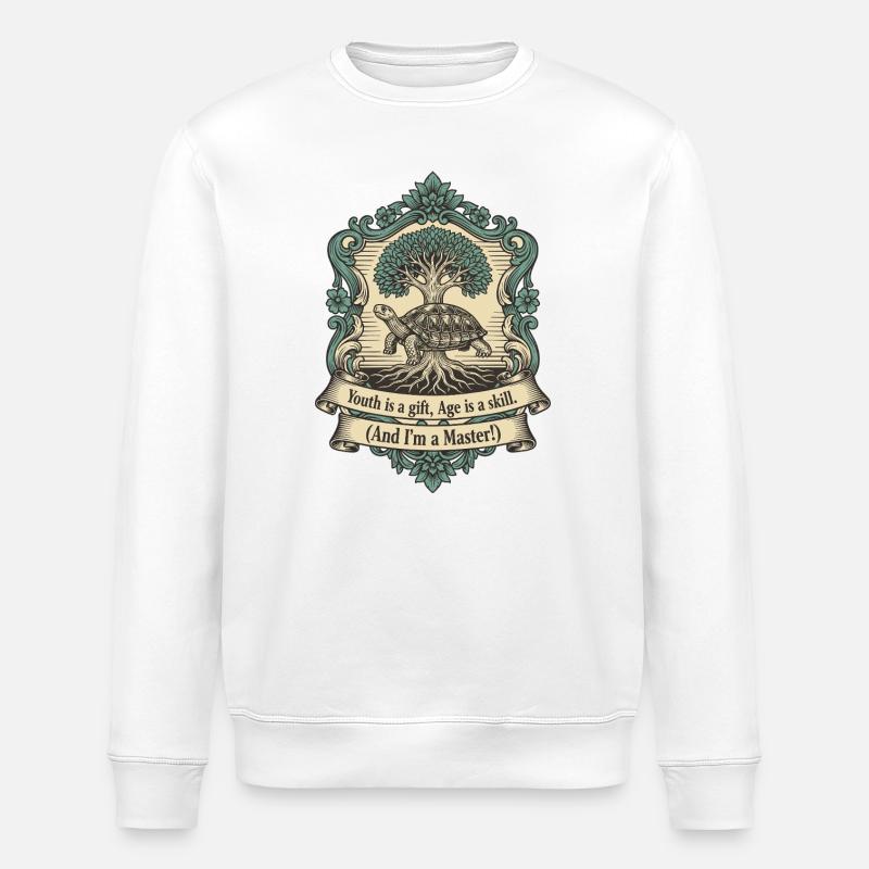 Langlebigkeit Wappen - Stanley/Stella Unisex Bio-Sweatshirt ROLLER - Weiß
