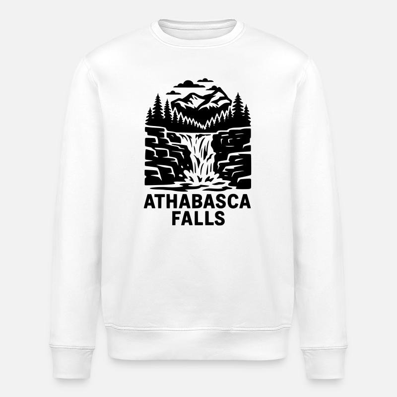 Chutes Athabasca - Sweat bio ROLLER Stanley/Stella Unisexe - blanc