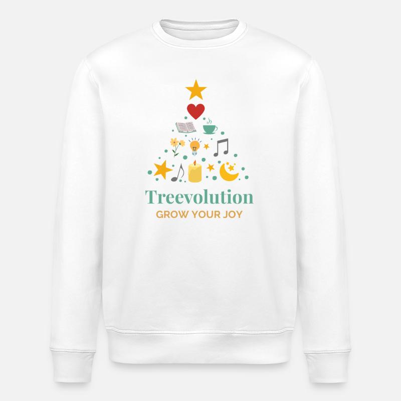 Treevolution Freude wachsen lassen - Stanley/Stella Unisex Bio-Sweatshirt ROLLER - Weiß