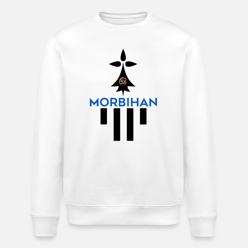 Logo des Morbihan 56 - Stanley/Stella Unisex Bio-Sweatshirt ROLLER - Weiß