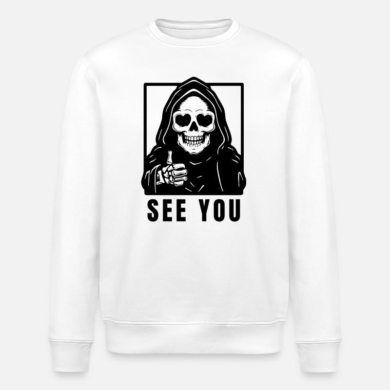 Mort - à bientôt - Sweat bio ROLLER Stanley/Stella Unisexe - blanc