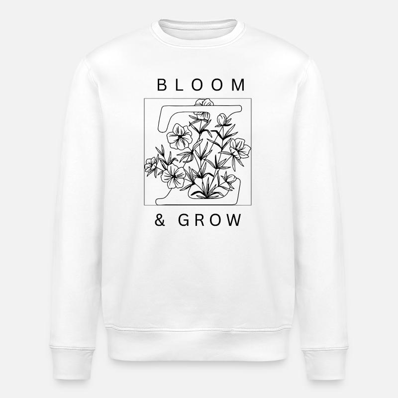 Floraison et croissance - Sweat bio ROLLER Stanley/Stella Unisexe - blanc