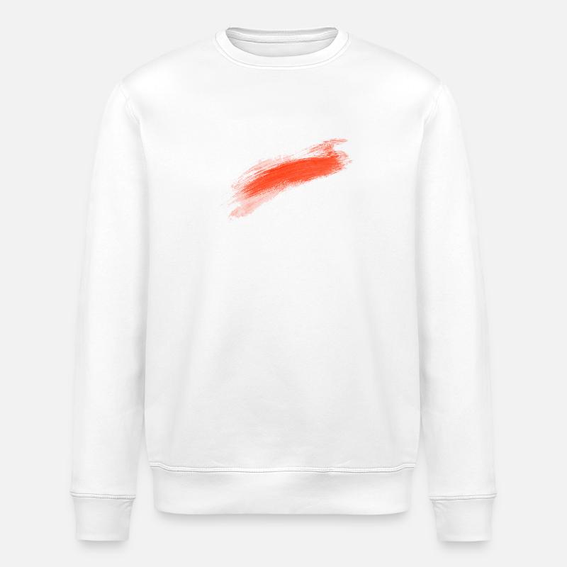 Pinselstrich - Stanley/Stella Unisex Bio-Sweatshirt ROLLER - Weiß