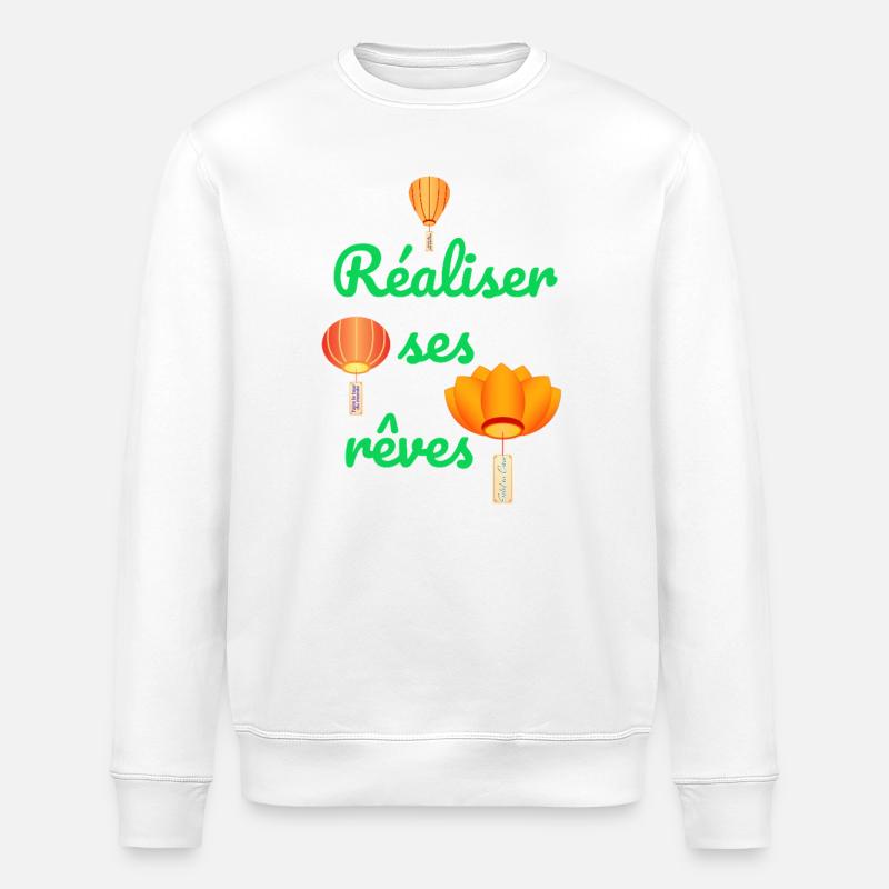 Réaliser ses rêves - Sweat bio ROLLER Stanley/Stella Unisexe - blanc