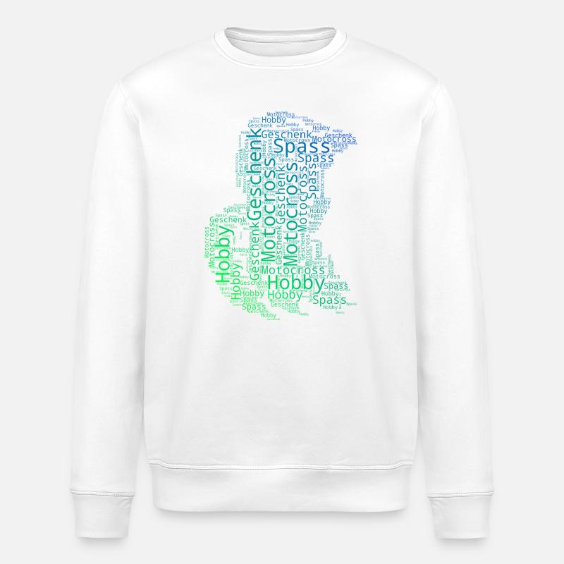 Message clair du motocross - Sweat bio ROLLER Stanley/Stella Unisexe - blanc