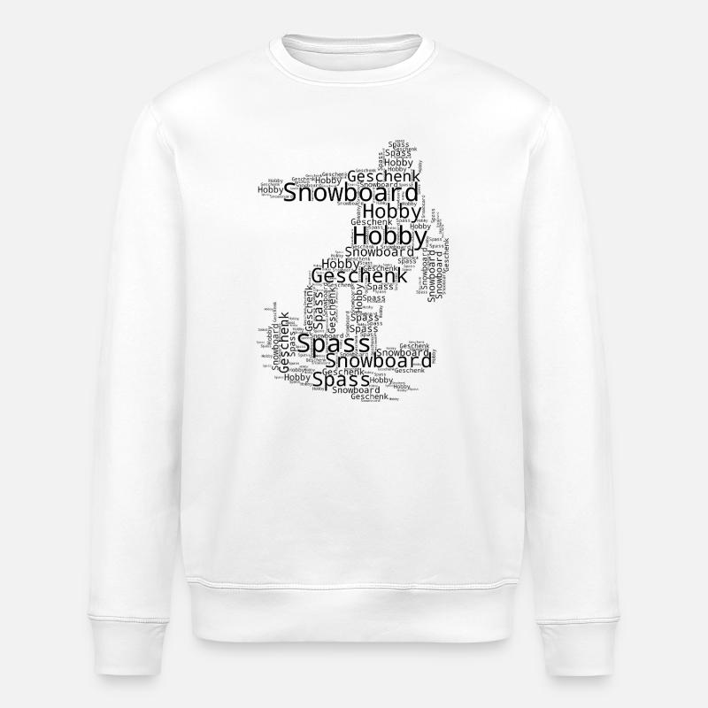 Ambiances snowboard pour snowboard - Sweat bio ROLLER Stanley/Stella Unisexe - blanc