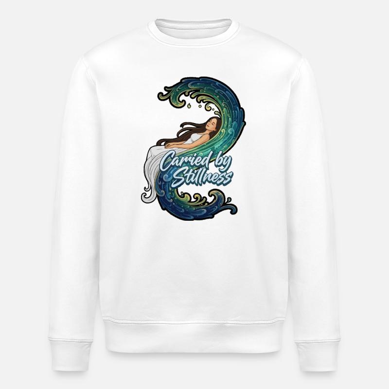 Getragen von der Stille im Liegen - Stanley/Stella Unisex Bio-Sweatshirt ROLLER - Weiß