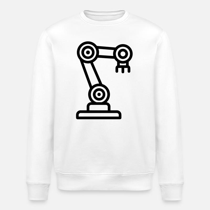 Robot arm - Stanley/Stella ROLLER Unisex Organic Sweatshirt - white