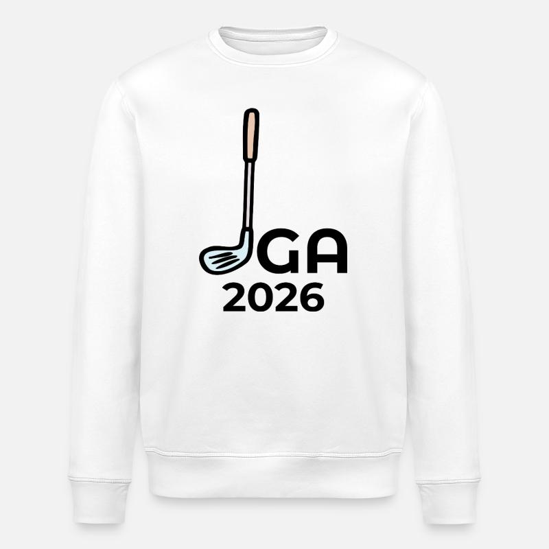 JGA 2026 GOLF GAME WEDDING - Stanley/Stella ROLLER Unisex Organic Sweatshirt - white