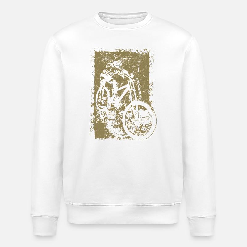 BMX VTT Descente Grunge Silhouette Grunge - Sweat bio ROLLER Stanley/Stella Unisexe - blanc