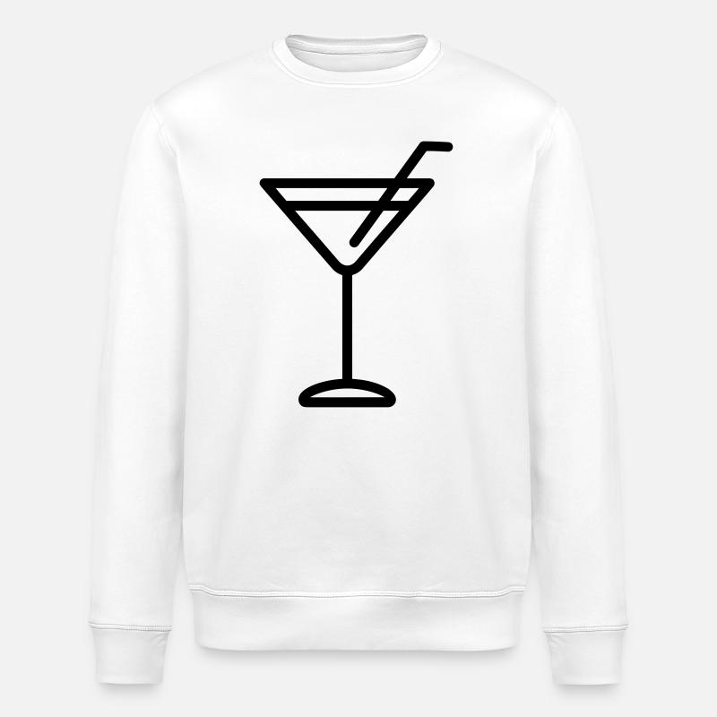 cocktail - Stanley/Stella ROLLER Unisex Organic Sweatshirt - white