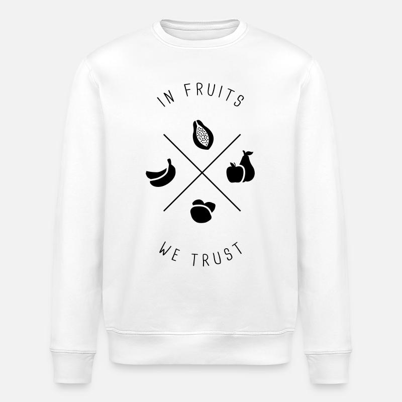 In fruits we trust - Stanley/Stella Unisex Bio-Sweatshirt ROLLER - Weiß