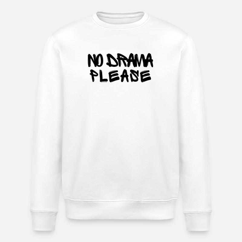 Pas de drame s’il vous plaît - Sweat bio ROLLER Stanley/Stella Unisexe - blanc