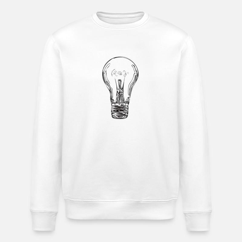 Glühbirne / Glühlampe - Stanley/Stella Unisex Bio-Sweatshirt ROLLER - Weiß