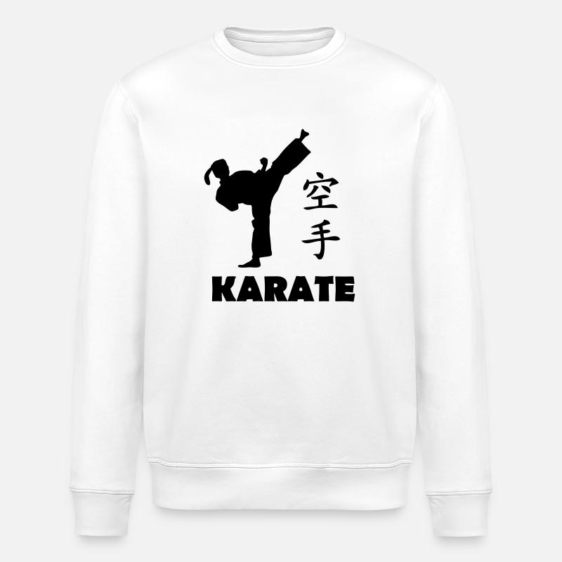 karate girl - Stanley/Stella Unisex Bio-Sweatshirt ROLLER - Weiß