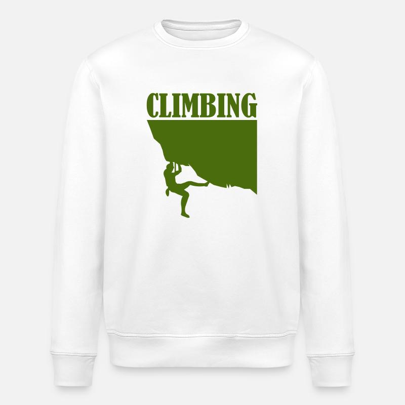 climbing - Stanley/Stella Unisex Bio-Sweatshirt ROLLER - Weiß