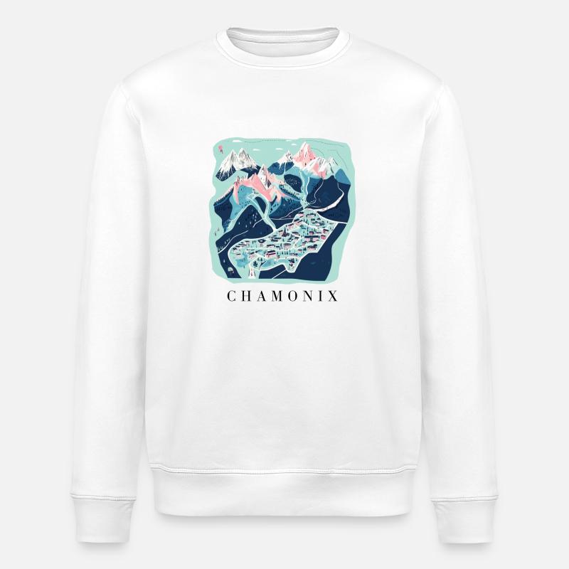 Chamonix - Stanley/Stella Unisex Bio-Sweatshirt ROLLER - Weiß