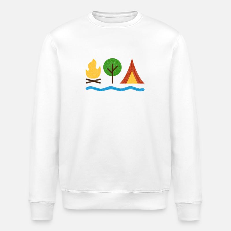 Camping - Sweat bio ROLLER Stanley/Stella Unisexe - blanc