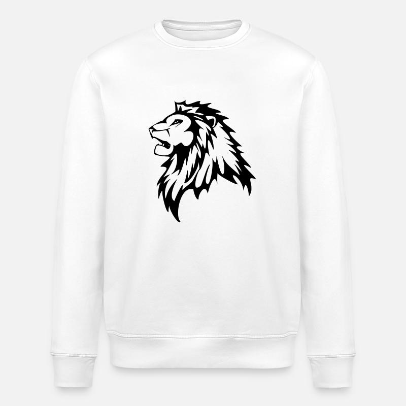 Löwe - Stanley/Stella Unisex Bio-Sweatshirt ROLLER - Weiß