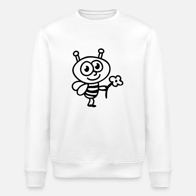 Biene + Blume - Line - Stanley/Stella Unisex Bio-Sweatshirt ROLLER - Weiß