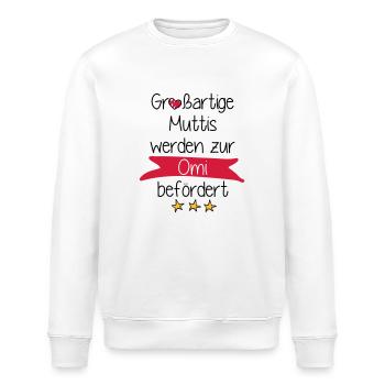 Großartige Muttis - Stanley/Stella Unisex Bio-Sweatshirt ROLLER - Weiß - Vorne - Nik (191cm)